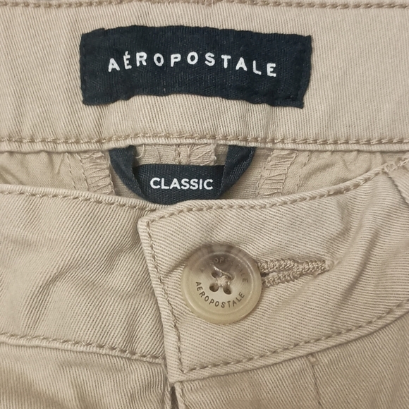 Aeropostale Classic Stretch Straight Leg Khaki Uniform Pants - Picture 6 of 9